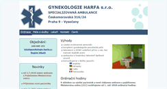 Desktop Screenshot of gynekologie-harfa.cz